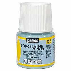 Pebeo Peinture à l'eau mate pour porcelaine - Bleu - 45 ml