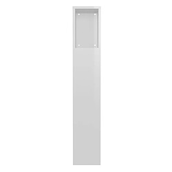 Acheter vidaXL Armoire de tête de lit Blanc brillant 100x18,5x104,5 cm