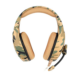 Acheter Wewoo K1 - Casque de jeu à annulation de bruit avec basses profondes pour microphone, pour PS4, smartphone, tablette, PC, ordinateur portable (camouflage jaune)