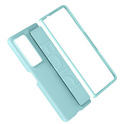 Avizar Coque pour Honor Magic V2 Semi rigide Toucher Doux Strap Extensible Turquoise