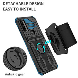 Coque en TPU anti-rayures avec béquille bleu pour Motorola G Pure