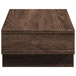 Acheter vidaXL Support de moniteur chêne marron 50x27x15 cm bois d'ingénierie