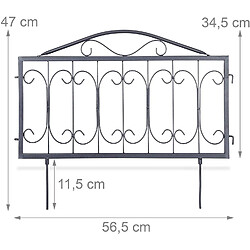 Avis Helloshop26 Clôture décorative de jardin en métal 13_0000779_2