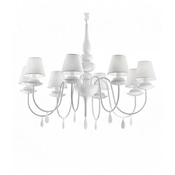 Ideal Lux Suspension Blanche BLANCHE 8 ampoules