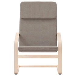 Avis vidaXL Chaise de relaxation Taupe Tissu