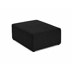 Bestmobilier Topaze - pouf - en velours texturé