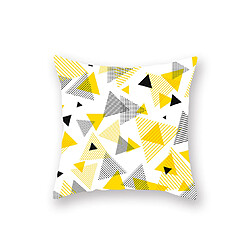 Avis YP Select 4pcs jaune taie d'oreiller géométrique canapé taie d'oreiller de coussin - 4 jaune 45X45Cm