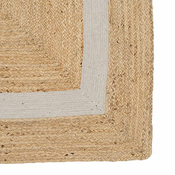 BigBuy Home Tapis Naturel Blanc Jute 230 x 160 cm