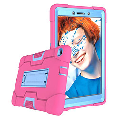 Coque en TPU hybride anti-choc avec béquille rose/bleu pour votre Samsung Galaxy Tab A 8.0 Wi-Fi (2019)/Tab A 8.0 LTE (2019)