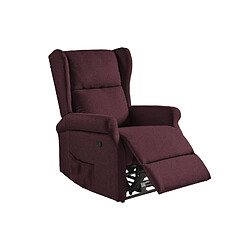 BOIS & CHIFFONS Fauteuil relax manuel Moscu Bordeaux