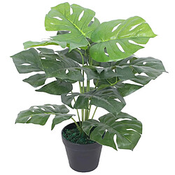 vidaXL Plante Monstera artificielle avec pot 45 cm Vert