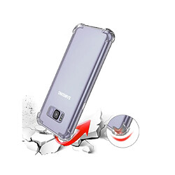 Evetane Coque ANTI CHOCS compatible avec Galaxy S8 Samsung silicone transparente avec bords renforcés pas cher