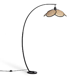 Avis Ledkia Lampadaire Rotin Arc Nirvana Naturel