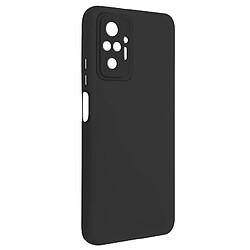 Avizar Coque Redmi Note 10 et Redmi Note 10s Semi-rigide Soft Touch Fine Noir