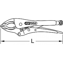 KS TOOLS 115.1175 Pince étaux pour écrous L.175,0 mm pas cher