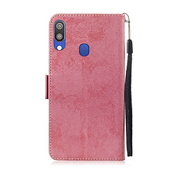 Avis Wewoo Housse Coque Etui en cuir avec rabat horizontal multifonctionnel fente pour carte et support Galaxy M20 rose