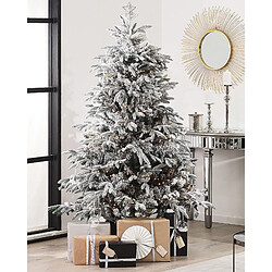 Beliani Sapin de Noël BASSIE 180 cm Blanc