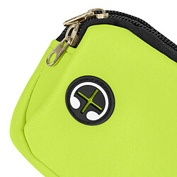 Avizar Sac banane de Sport Fermeture éclair sécurisée Sangle Ajustable Vert Citron