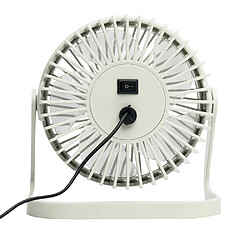 Avis Sogo Ventilateur de table silencieux USB 2W Portable 180º 5 pales Câble USB 12cm Blanc