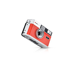 Appareil photo argentique compact AgfaPhoto 35mm Silver Rouge Réutilisable