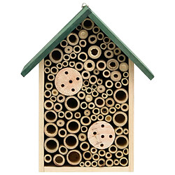 vidaXL Hôtel à insectes 2 pcs 23x14x29 cm Bois de sapin massif