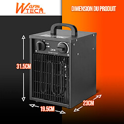 Acheter Chauffage d atelier 2000W avec thermostat - Warm Tech