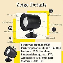 Acheter ZMH Applique LED salon noir batterie Contrôle tactile rotatif à 360° 3 niveaux de luminosité