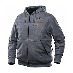 Milwaukee - Sweat à capuche chauffant gris taille XL 12V sans batterie ni chargeur - M12 HH GREY3-0 (XL)