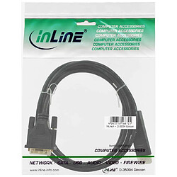 Alpexe Câble convertisseur InLine® DisplayPort vers DVI noir 0.5m