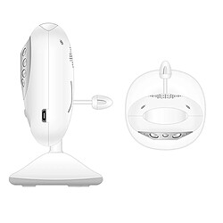 Acheter Wewoo Babyphone vidéo Babycam blanc 2.4 pouces LCD 2.4GHz caméra de surveillance sans fil bébé moniteur avec 8-IR LED Night Vision, Talk bidirectionnel