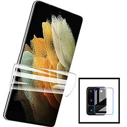 PHONECARE Kit Film Hydrogel Full Coque Avant + Film Caméra Arrière pour Samsung Galaxy S20 Ultra