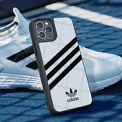 Avis Adidas Coque pour iPhone 11 Pro Max Bords Surélevés 3 Stripes Blanc