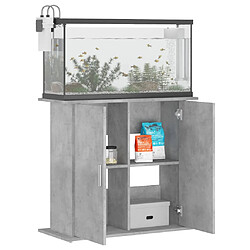 Avis vidaXL Support pour aquarium gris béton 81x36x73 cm bois d'ingénierie