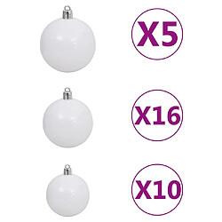 Acheter vidaXL Sapin de Noël artificiel LED et flocons de neige Vert 400 cm