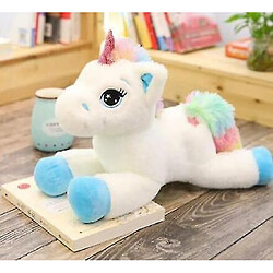 Universal Blanc 80cm peluche licorne Teddy peluche douce cheval jouet câlin (80cm)