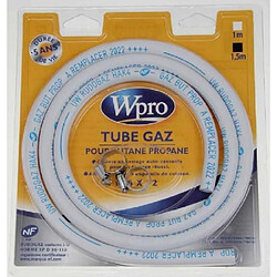 Tuyau gaz butane-propane avec colliers 1,5m (validitã? 5ans) pour cuisiniere divers marques