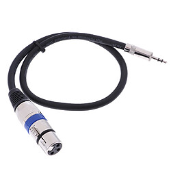 xlr asymétrique femelle à 3.5mm micro câble aux cordon audio 200cm