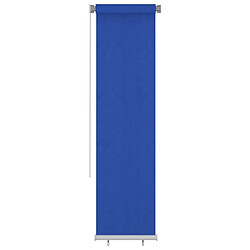 vidaXL Store roulant d'extérieur 60x230 cm Bleu PEHD