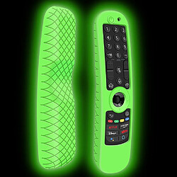 SANAG Housse Coque En Silicone Pour Telecommande Lg Mr21Ga Mr22Ga Mr23Ga Mr24Ga, Etui De Protection Pour Magic Remote Lg 2021-2024(Glow Green)