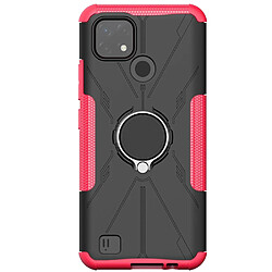 Coque en TPU anti-chocs avec béquille pour votre Realme C20/C21 4G - rose