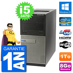 PC Dell 3010 MT i5-3470 RAM 8Go Disque Dur 1To HDMI Windows 10 Wifi - Occasion