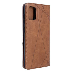 Avis Wewoo Housse Coque Pour Galaxy A71 Rhombus Texture en cuir magnétique à rabat horizontal avec support et fentes cartes marron