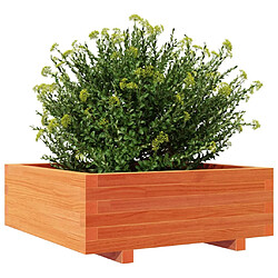 Avis vidaXL Jardinière cire marron 70x70x26,5 cm bois de pin massif