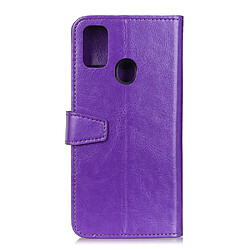 Etui en PU Cheval fou violet pour votre Samsung Galaxy A21s