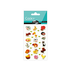 Ac-Deco Planche de gommettes assorties - 7.5 x 12 cm - Animaux - Multicolore