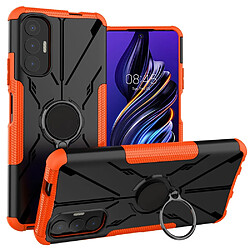 Coque en TPU anti-chute, 2-en-1 avec béquille pour votre Tecno Pova 3 4G - orange