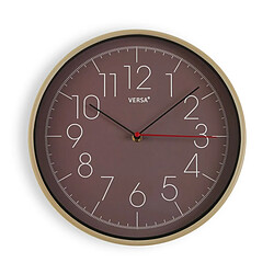 Horloge Murale Versa Marron Plastique (4,3 x 30,5 x 30,5 cm)