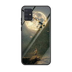 Coque en TPU verre de surface d'impression lune pour votre Samsung Galaxy A51