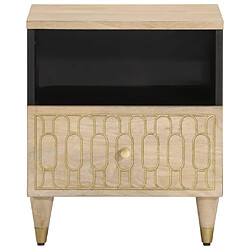 Avis Maison Chic Table de chevet | Table de nuit 40x33x46 cm Bois de manguier solide -GKD35003