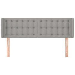 Avis Maison Chic Tête de lit scandinave avec oreilles,meuble de chambre Gris clair 147x16x78/88 cm Tissu -MN12458